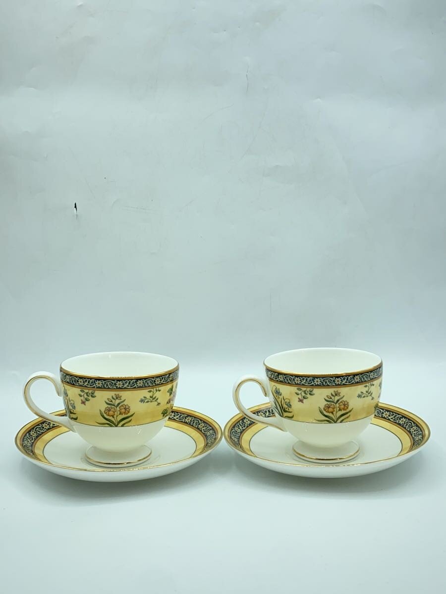 【中古】WEDGWOOD◆ペアカップ&ソーサー/INDIA【キッチン用品】