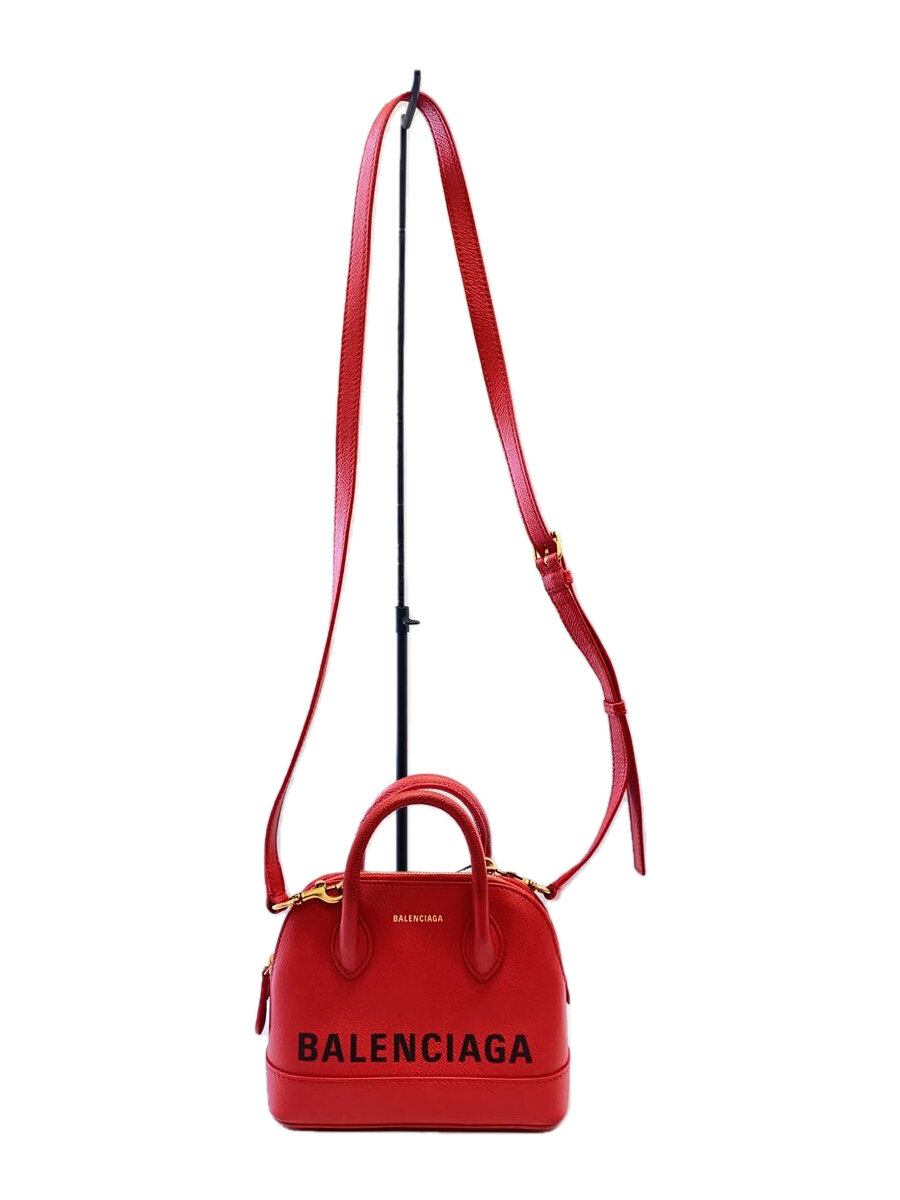 【中古】BALENCIAGA◆2WAY/ビルトップハンドル XXS/ショルダーバッグ/レザー/RED/525050//【バッグ】｜2ｎｄ STREET 店