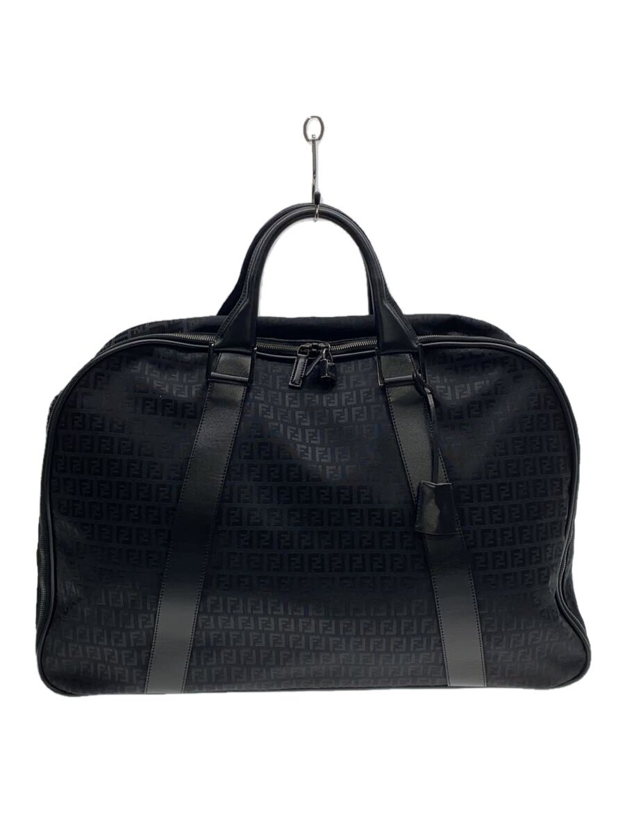 【中古】FENDI◆ズッキーノ/ボストンバッグ/--/BLK【御徒面子】