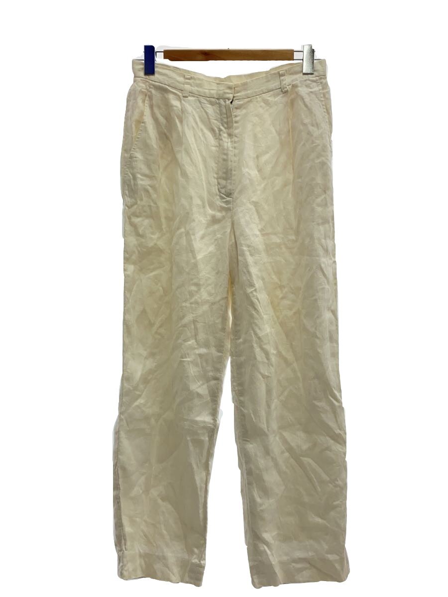 【中古】LAUREN RALPH LAUREN◆下つ方/--/リネン/WHT【メンズウェア】