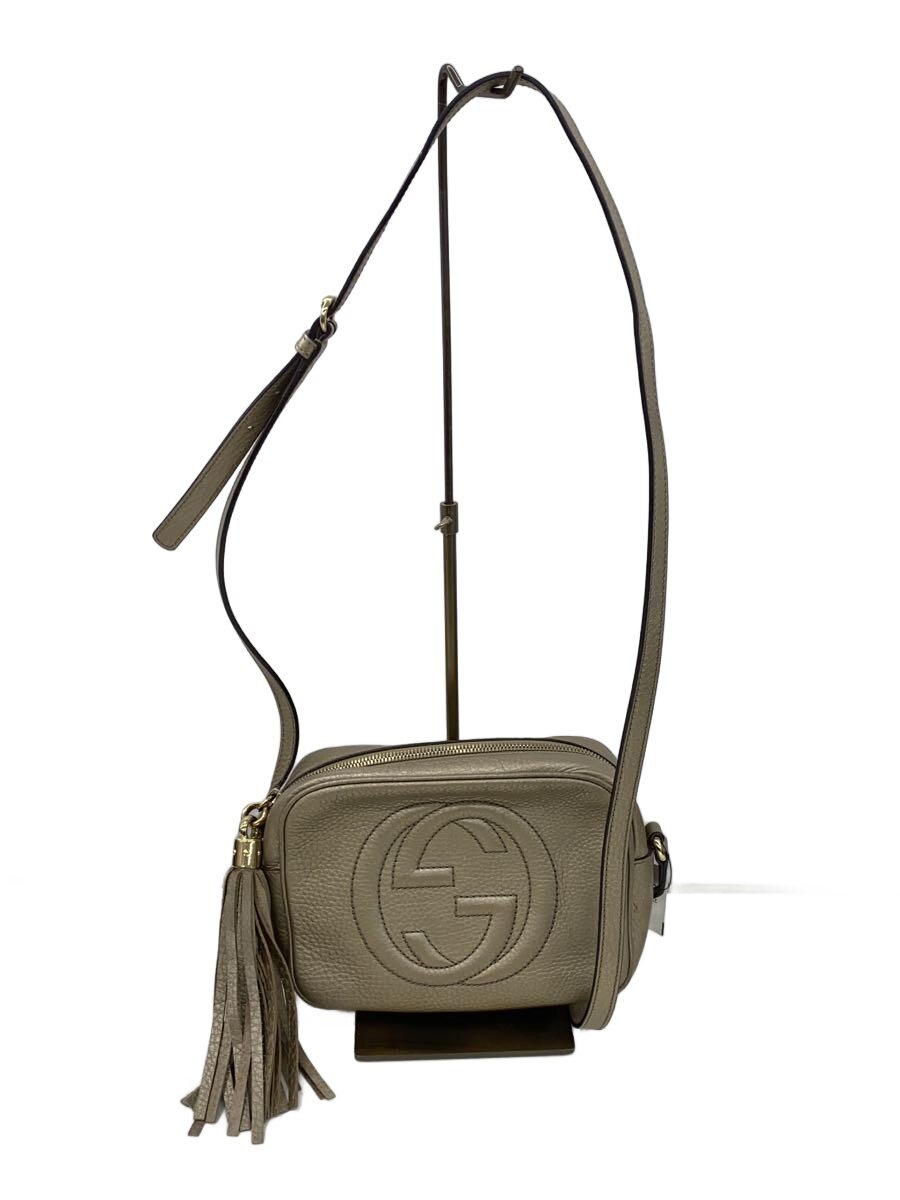 【中古】GUCCI◆スモール・ディスコティック御徒面子_ソーホー/なめし革/SLV【御徒面子】
