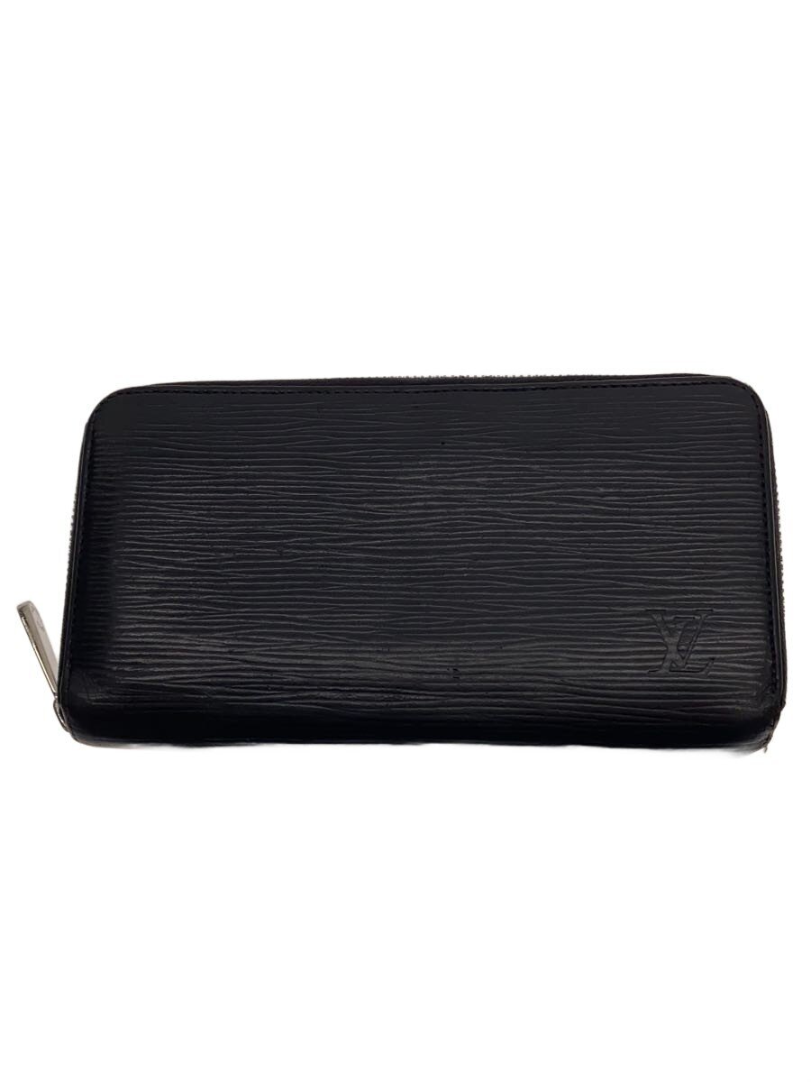 【中古】LOUIS VUITTON◆ジッピー・ウォレット_エピ/なめし革/黒いこと/黒/メンズ【服飾雑貨他】