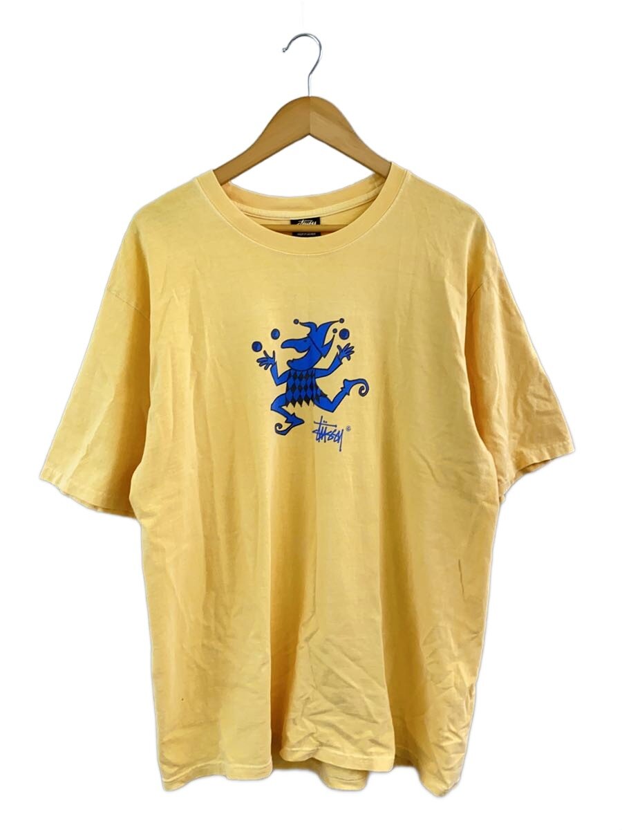 【中古】STUSSY◆プルオーバー/L/綿織物/YLW/無地【メンズウェア】