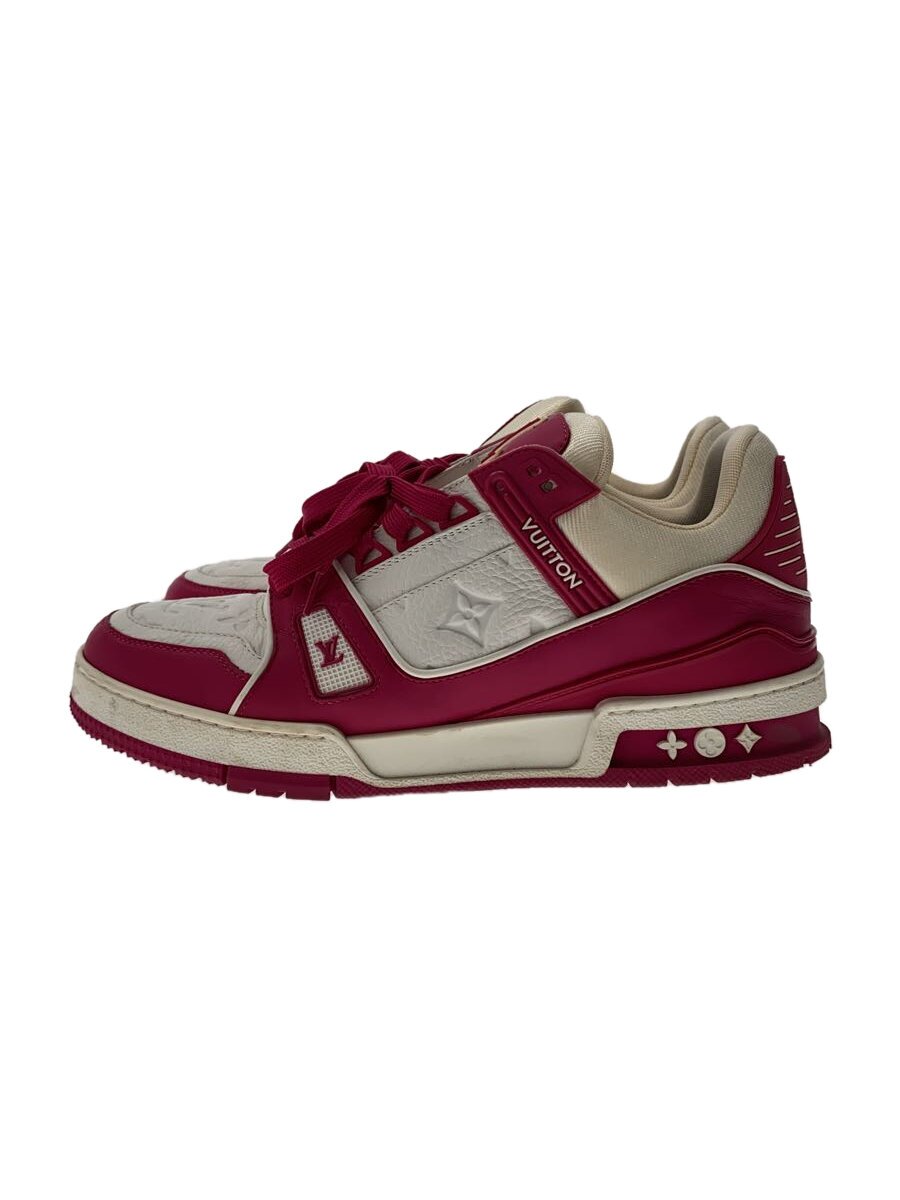 【中古】LOUIS VUITTON◆ローカットスニーカー/25珊/PNK【シューズ】