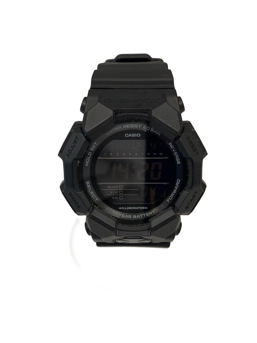 【中古】CASIO◆石英ウオッチ_G-SHOCK/デジタル/天然ゴム/BLK/BLK【服飾雑貨他】