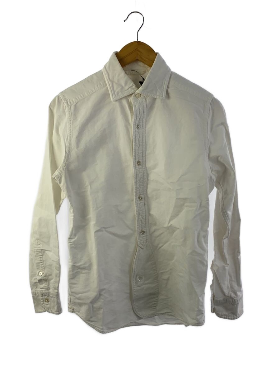 【中古】Nigel Cabourn◆長袖プルオーバー/46/綿織物/WHT/8040010000/首元シミ有【メンズウェア】