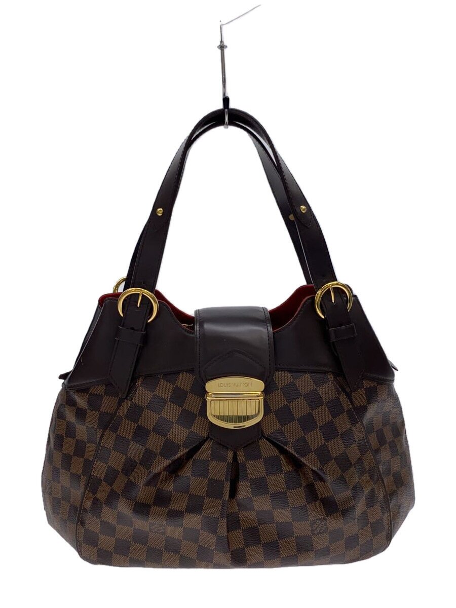 【中古】LOUIS VUITTON◆システィナGM_ダミエ・エベヌ_BRW/PVC/BRW【御徒面子】