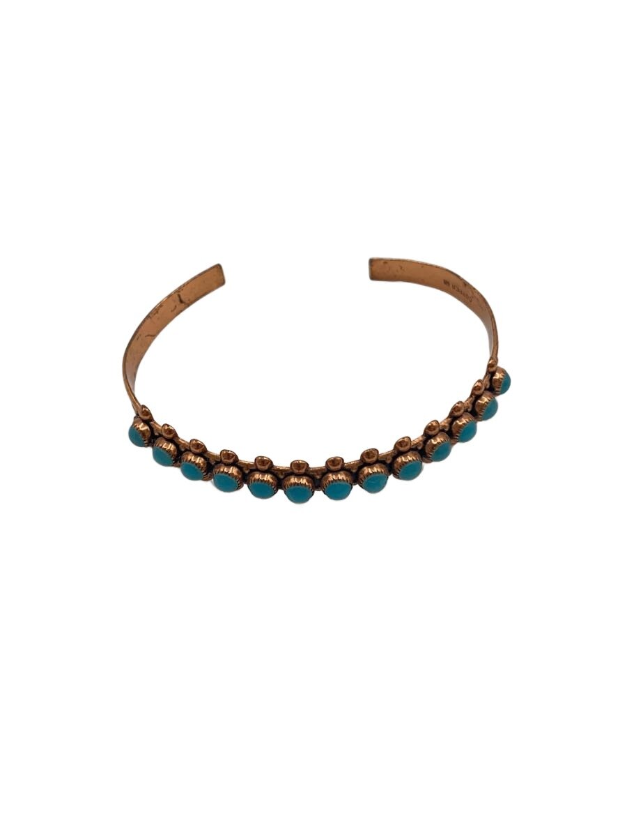 【中古】NAVAJO◆バングル/COPPER/青緑色/メンズ【服飾雑貨他】
