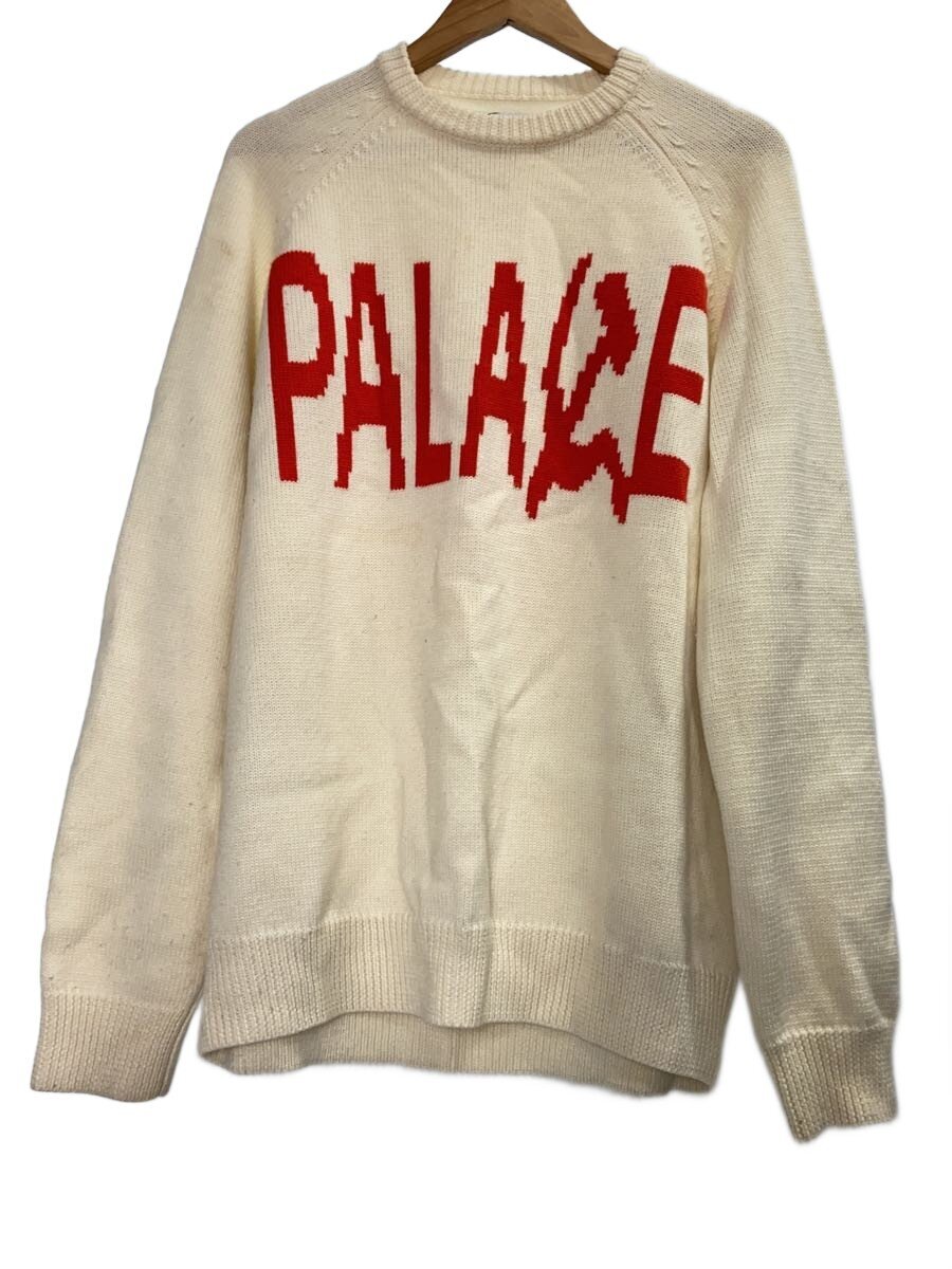 【中古】PALACE◆ニット・セーター(厚手)/XL/ウール/IVO//【メンズウェア】｜2ｎｄ STREET 店