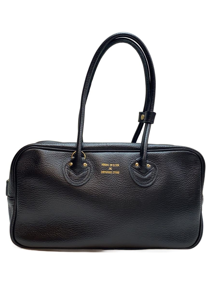 【中古】YOUNG \u0026 OLSEN◆EMBOSSED LETHER M 御徒面子/なめし革/BLK/無地/? NULL ?【御徒面子】