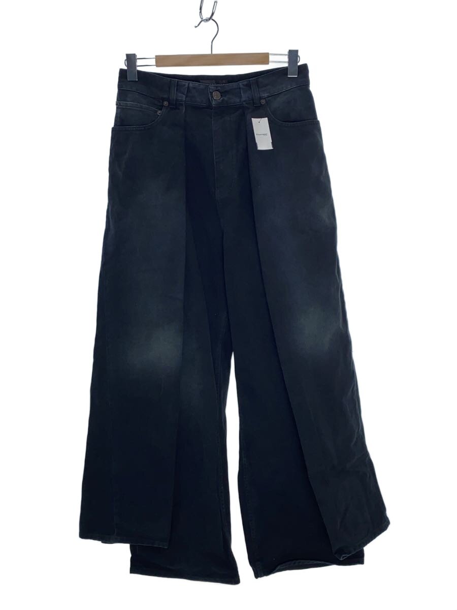 【中古】BALENCIAGA◆23AW/DOUBLE SIDE PANTS/ボトム/XS/コットン/BLK/無地/767983TNW111672【メンズウェア】|2nd STREET 店