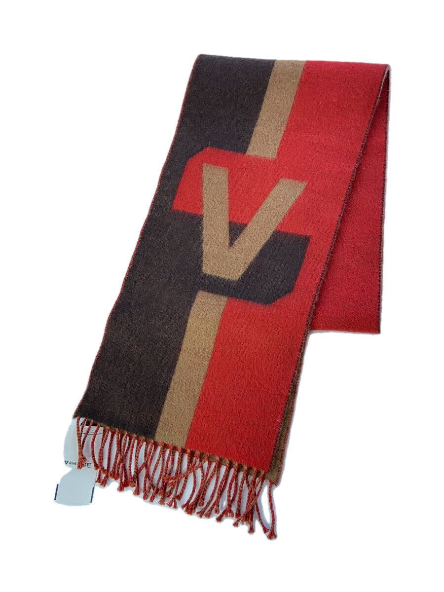【中古】LOUIS VUITTON◆えり巻き/羊毛/BRW/無地/メンズ【服飾雑貨他】