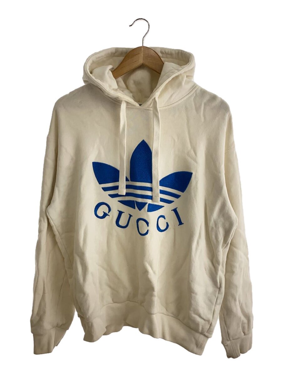 【中古】GUCCI◆&times;adidas/パーカー/S/コットン/WHT/無地/702607//【メンズウェア】｜2ｎｄ STREET 店