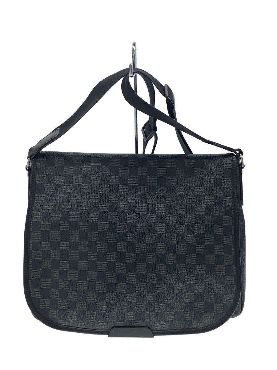 【中古】LOUIS VUITTON◆ダニエルGM_ダミエ・グラフィット/PVC/BLK【御徒面子】
