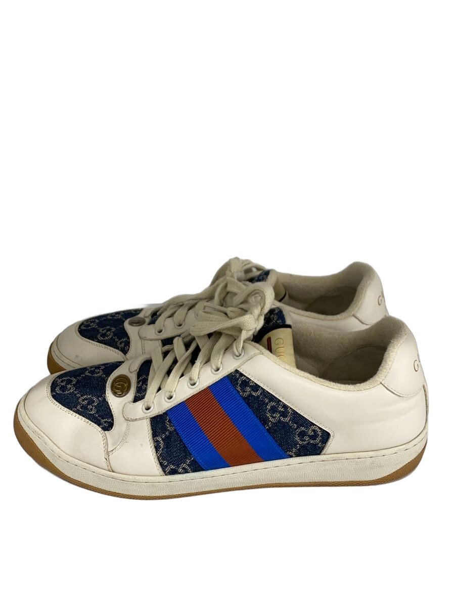 【中古】GUCCI◆ローカットスニーカー/UK10/WHT【シューズ】