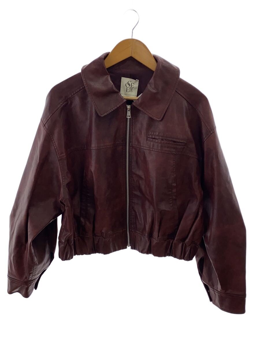 【中古】Sea Room lynn◆Ecoレザーヴィンテージブルゾン/FREE/フェイクレザー/BRD/無地/124425127【レディースウェア】|2nd STREET 店