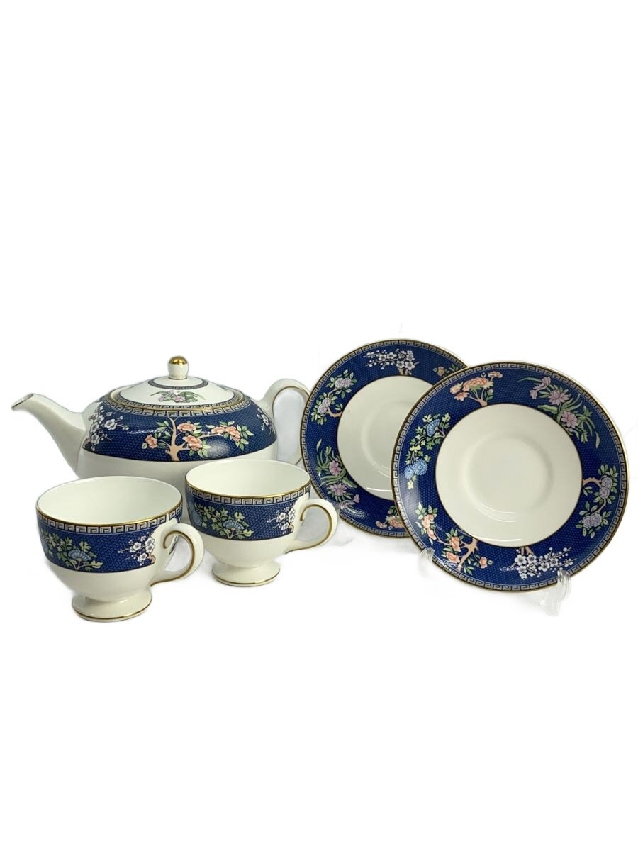 【中古】WEDGWOOD◆カップ&ソーサー/3点セット/BLU【キッチン用品】