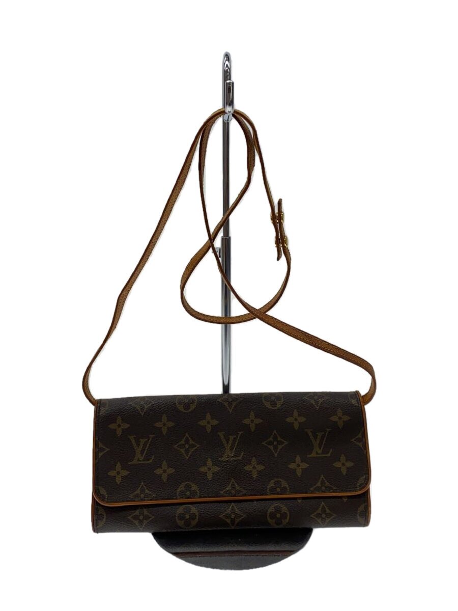 【中古】LOUIS VUITTON◆ポシェット・ツインGM_モノグラム・キャンバス/PVC/BRW//【バッグ】｜2ｎｄ STREET 店
