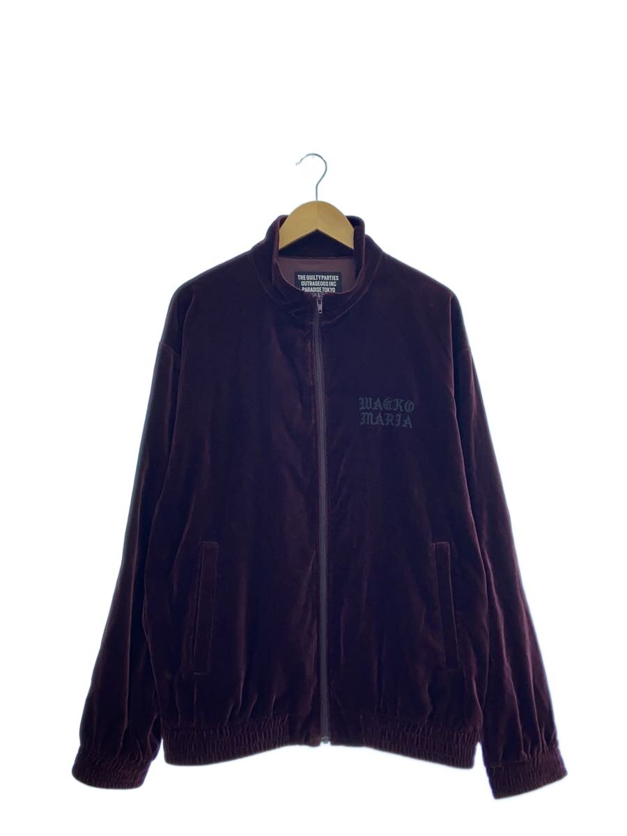 【中古】WACKO MARIA◆VELVET TRACK JACKET/ジャケット/M/ベロア/BRD/無地【メンズウェア】｜2ｎｄ STREET 店