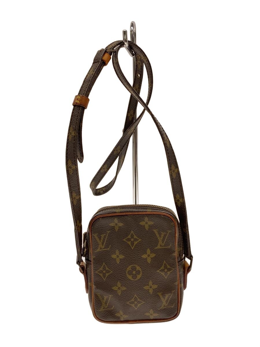 【中古】LOUIS VUITTON◆ミニ・ダヌーブ_モノグラム・帆布/PVC/BRW【御徒面子】