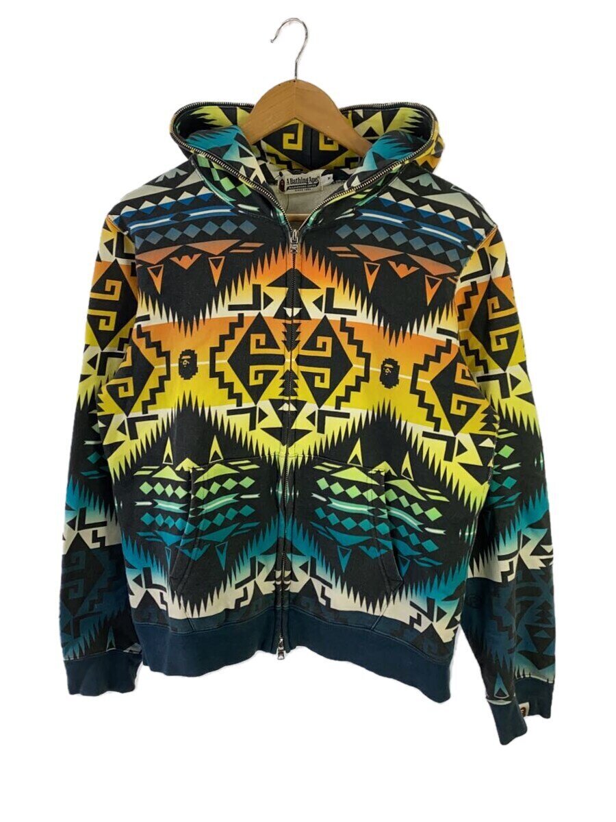 【中古】A BATHING APE◆ジップパーカー/M/コットン/マルチカラー/総柄【メンズウェア】｜2ｎｄ STREET 店 8,279円