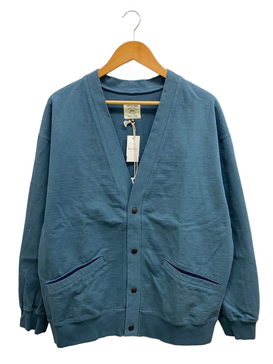 【中古】Jackman◆Dotsume Cardigan/ジレー(薄っぺら)/M/綿織物/GRN/無地/JM8368//【メンズウェア】