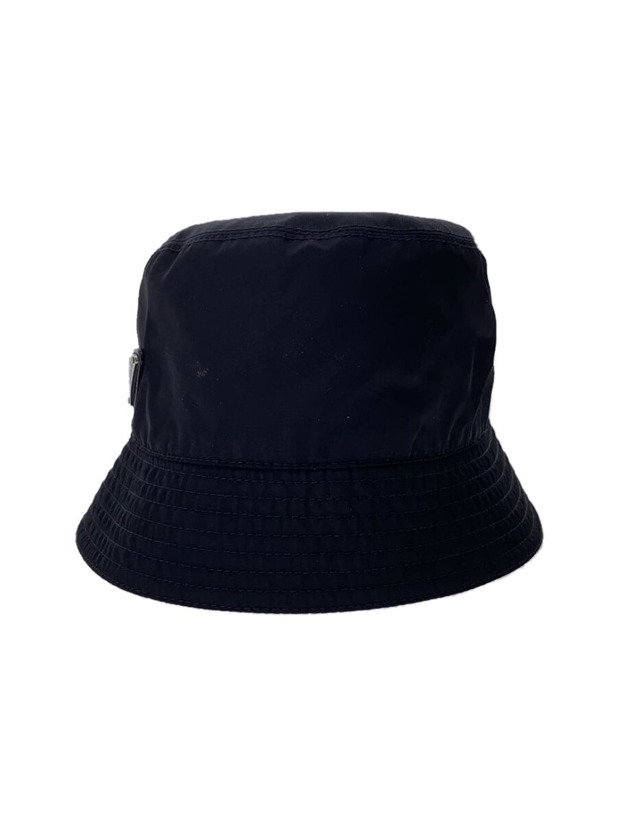 【中古】PRADA◆井戸釣瓶かぶり笠/L/ナイロン/BLK/無地/レディース/2HC137【服飾雑貨他】