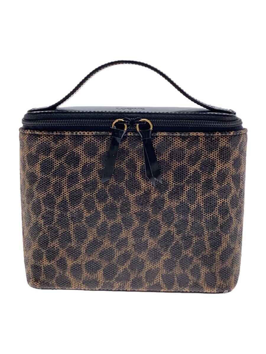 【中古】LOEWE◆LOEWE ロエベ 合切袋/レオパードバニティ【御徒面子】