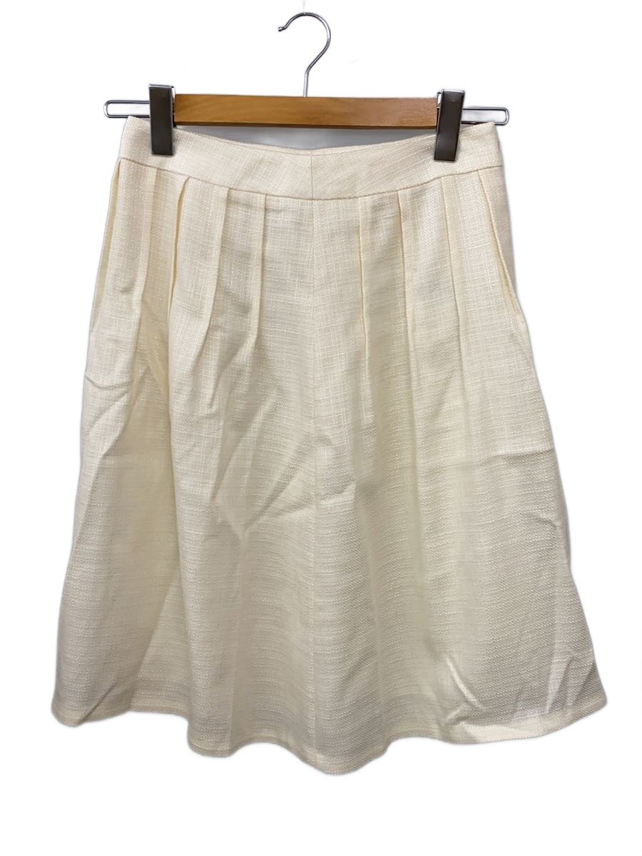 【中古】LANVIN COLLECTION◆スコート/38/人絹/WHT【レディース御召しもの】