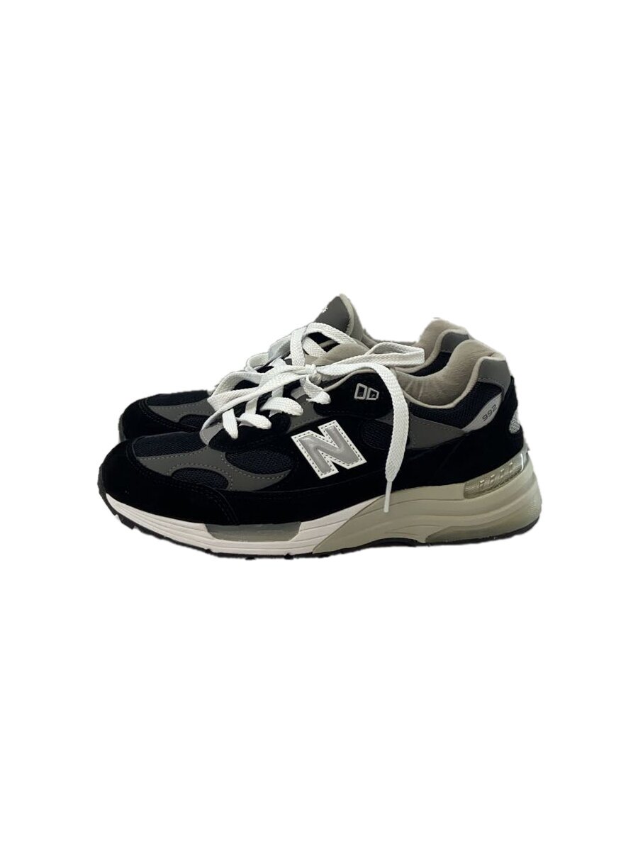 【中古】NEW BALANCE◆MADE IN USA ローカットスニーカー/27糎/BLK/スウェード/U992BK【シューズ】