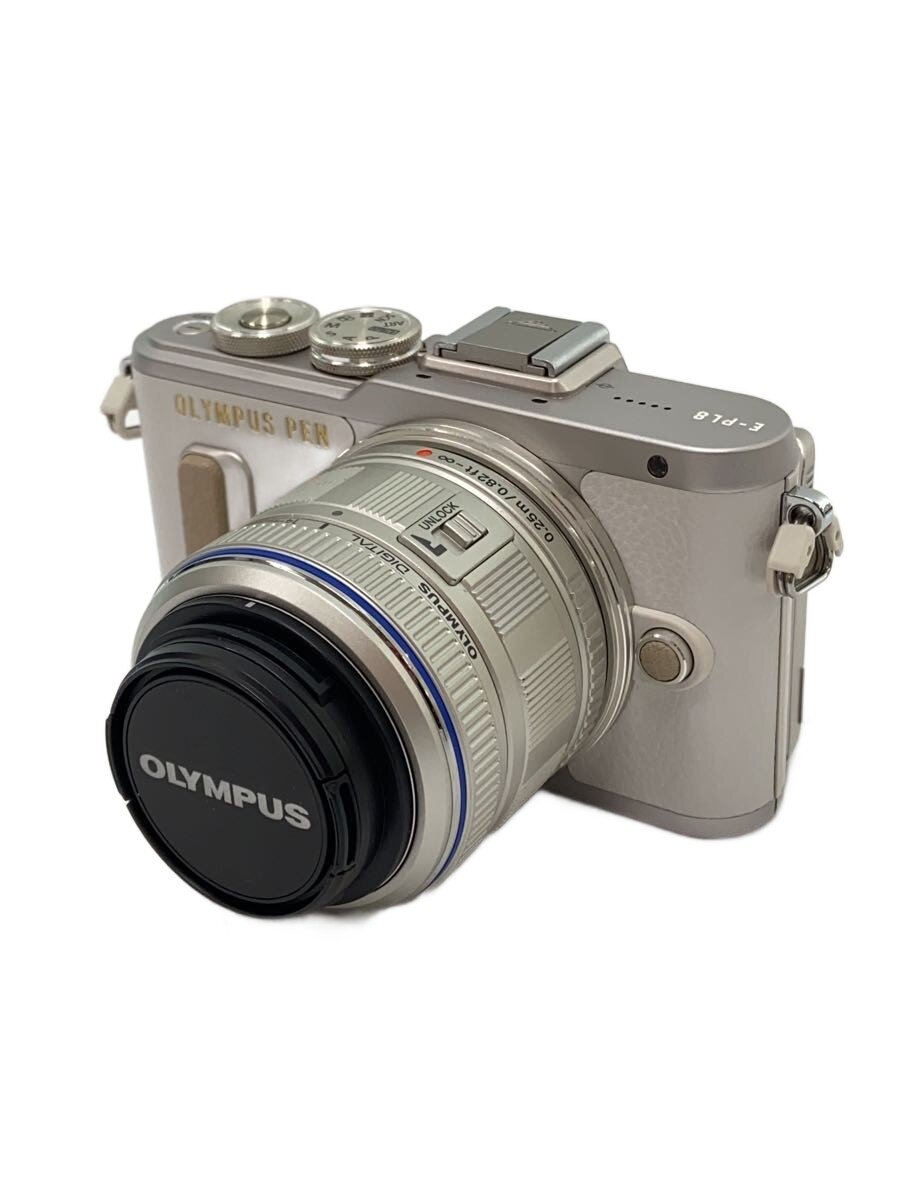【中古】OM SYSTEM(OLYMPUS)◆デジタル一眼カメラ OLYMPUS PEN E-PL8 EZダブルズームキット [ホワイト]【カメラ】