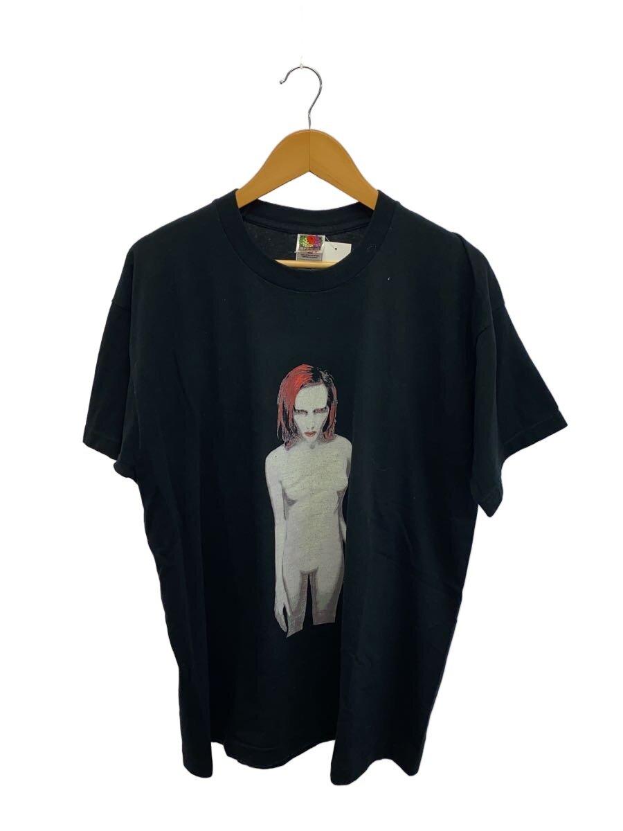 【中古】FRUIT OF THE LOOM◆マリリンマンソン/プルオーバー/XL/綿織物/黒いこと//【メンズウェア】