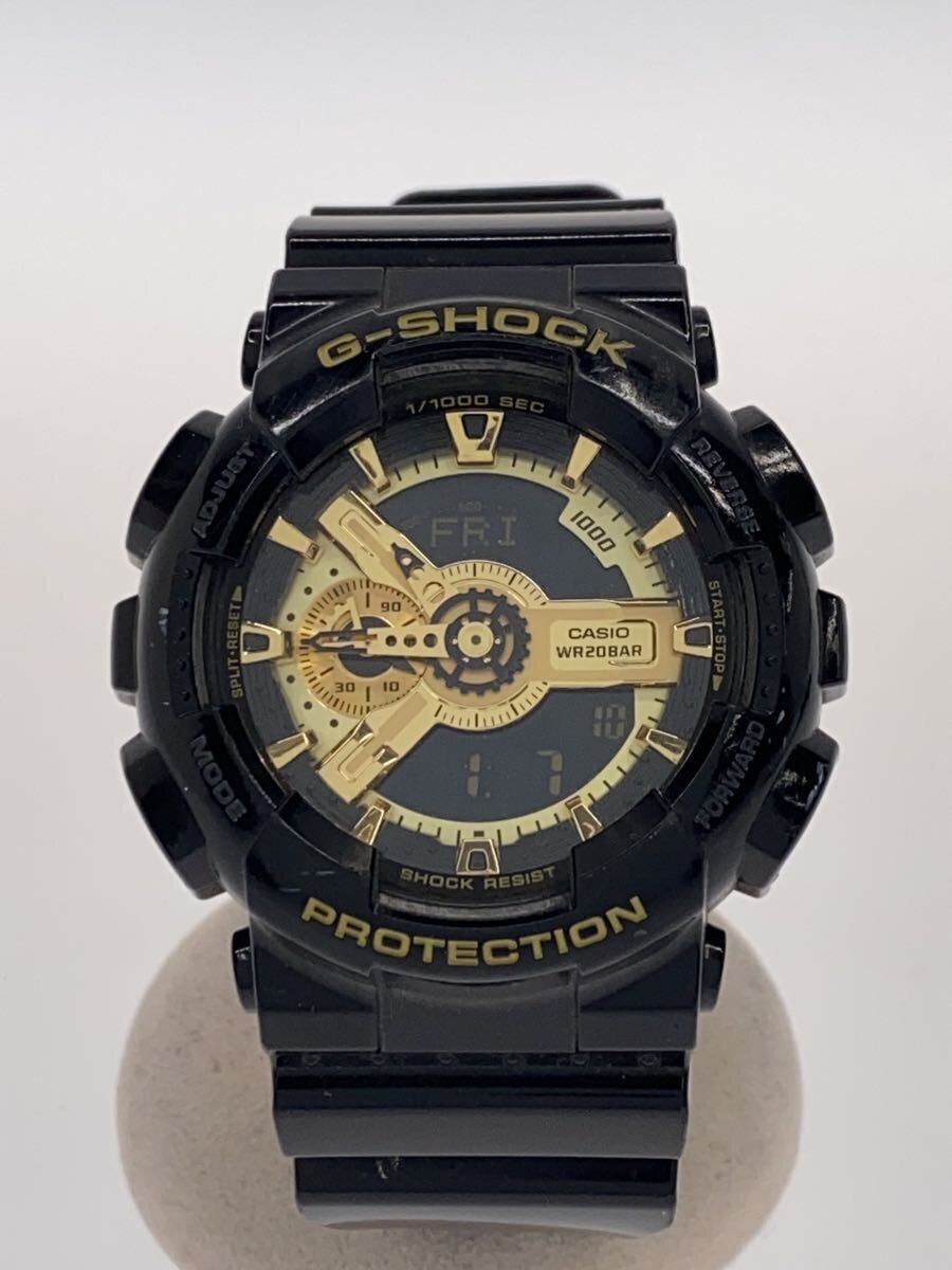 【中古】CASIO◆石英ウオッチ・G-SHOCK/デジアナ/BLK/BLK【服飾雑貨他】