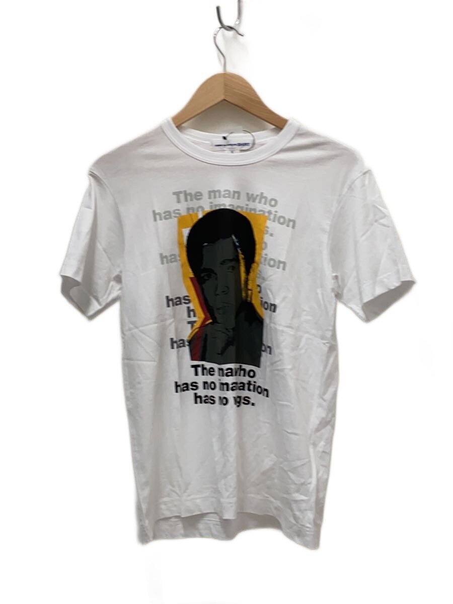 【中古】COMME des GARCONS SHIRT◆24SS/モハメド アリ/andy warhol/Tシャツ/S/コットン/WHT/FM-T004【メンズウェア】|2nd STREET 店