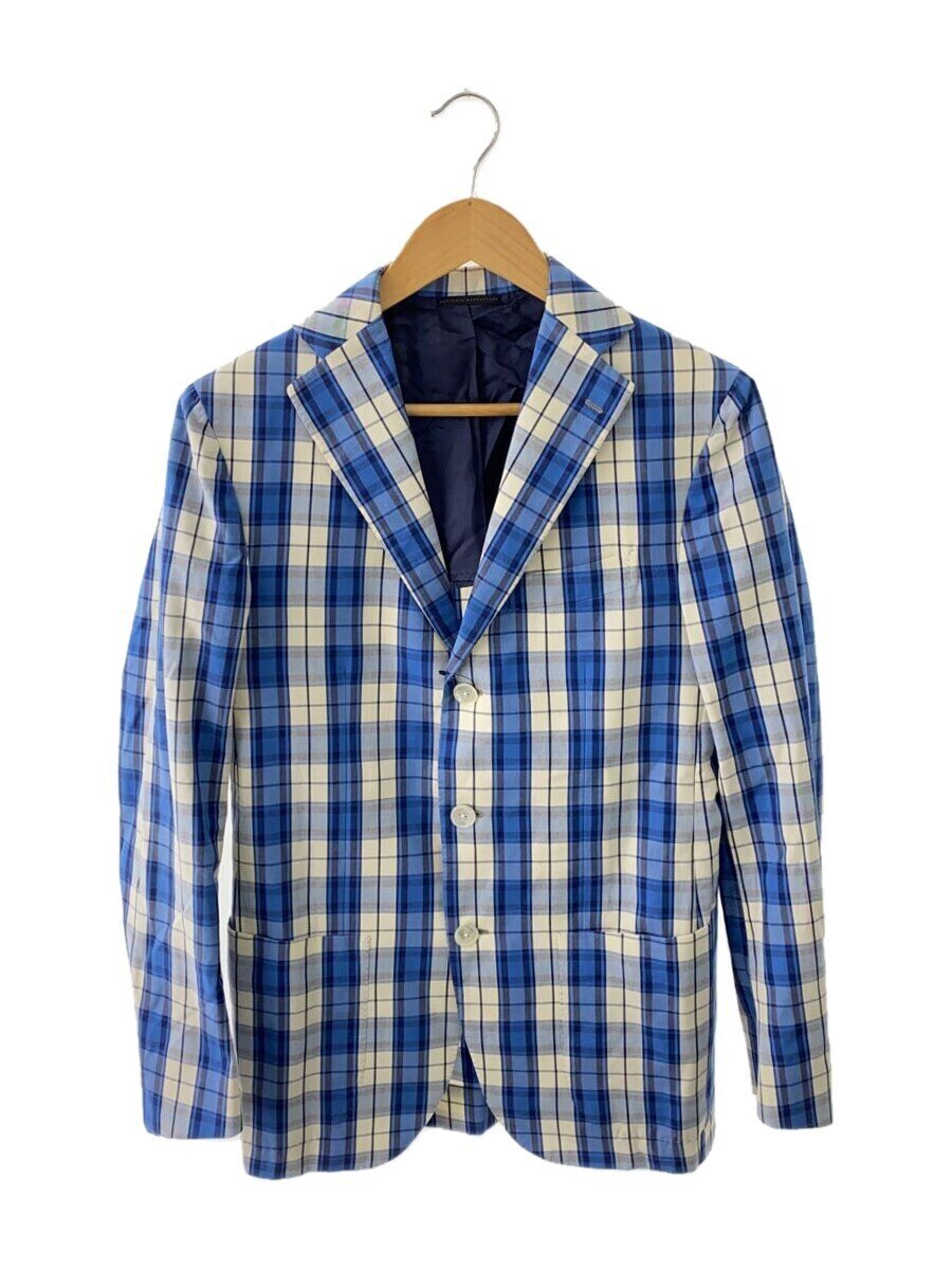 【中古】De Petrillo◆テーラードジャケット/7/コットン/BLU/チェック【メンズウェア】｜2ｎｄ STREET 店