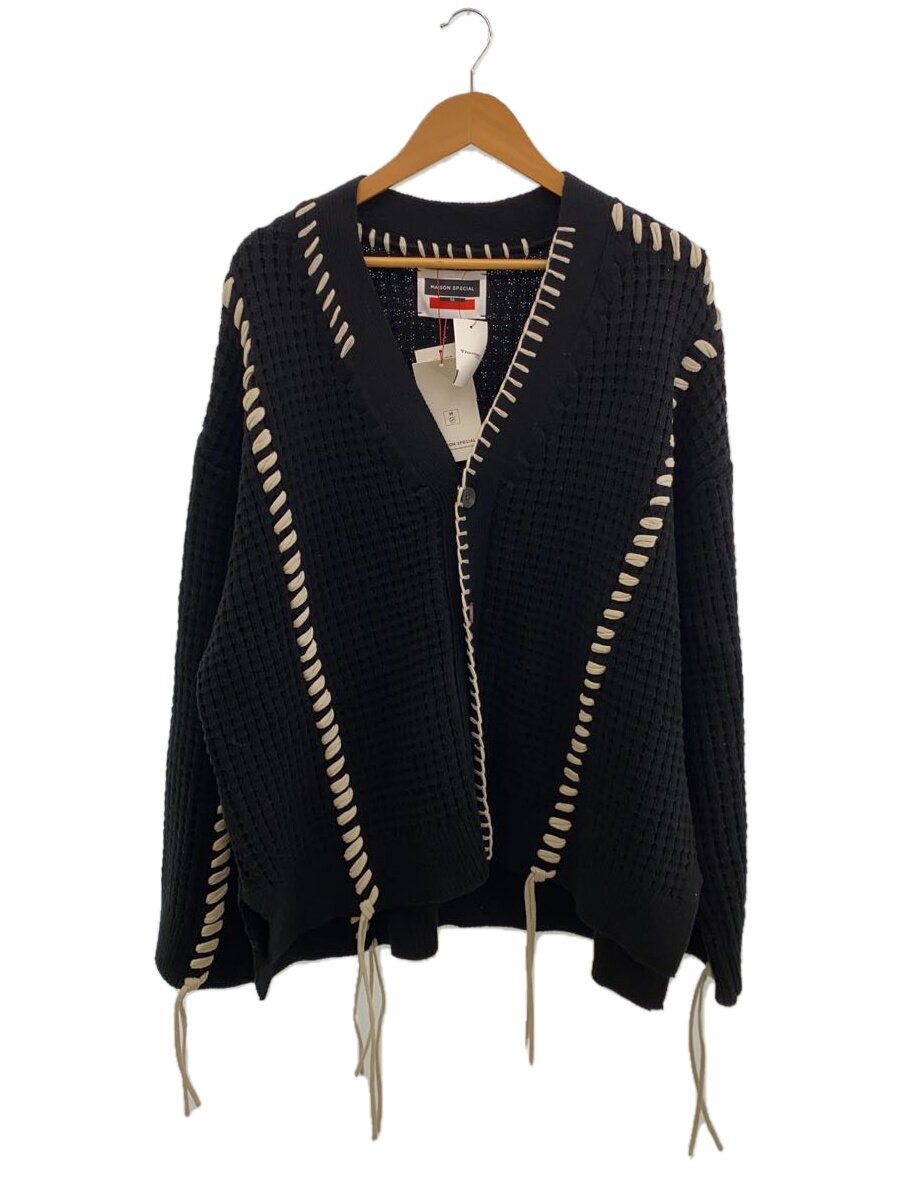【中古】MAISON SPECIAL◆ジレー(朦々たる)/2/綿織物/BLK/11212361340【メンズウェア】