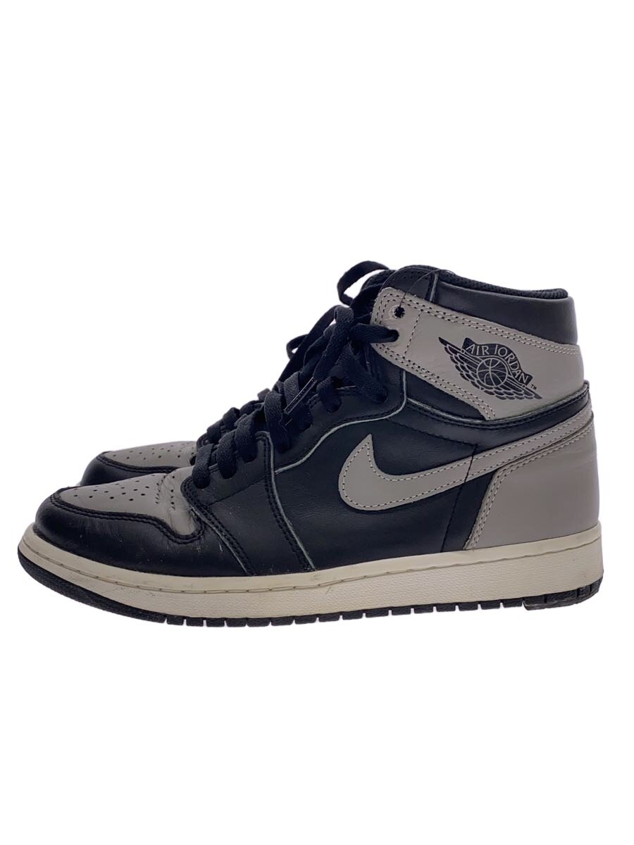 【中古】NIKE◆AIR JORDAN 1 RETRO HIGH OG/エアジョーダン1レトロハイ/黒いこと/27糎/BLK【シューズ】