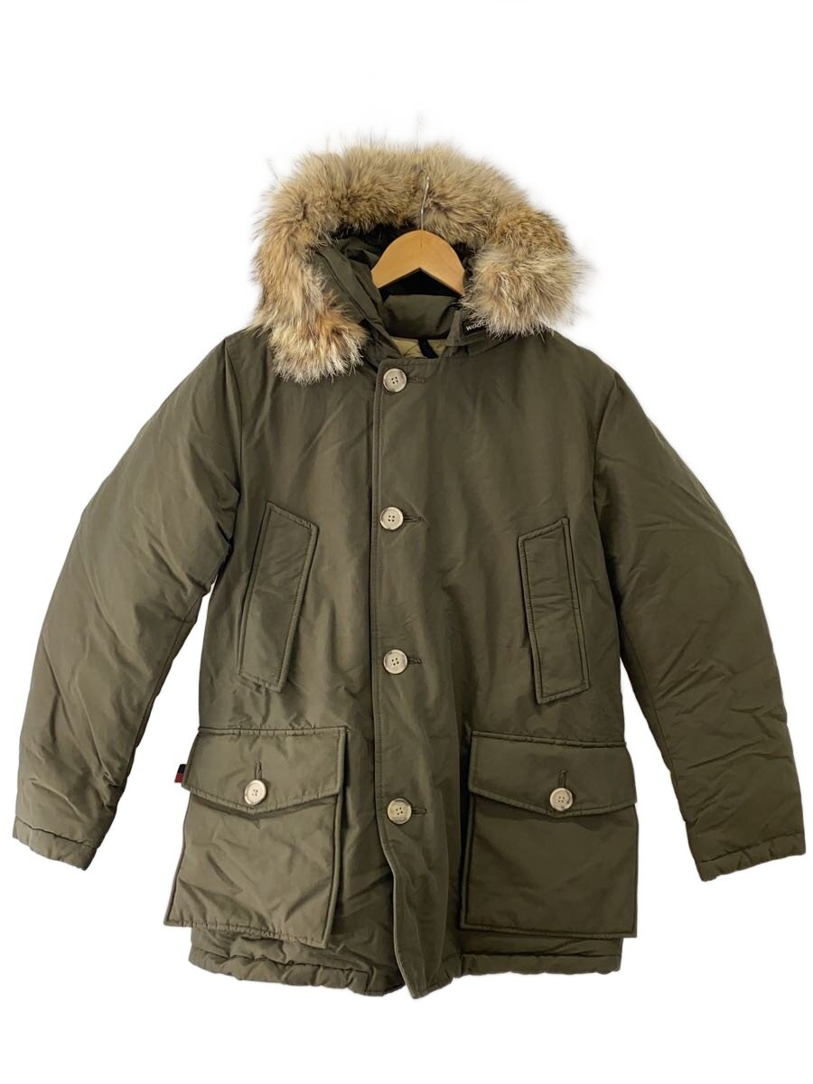 【中古】Woolrich◆落ち込む上衣/XS/綿織物/KHK/無地/WOOU0297【メンズウェア】