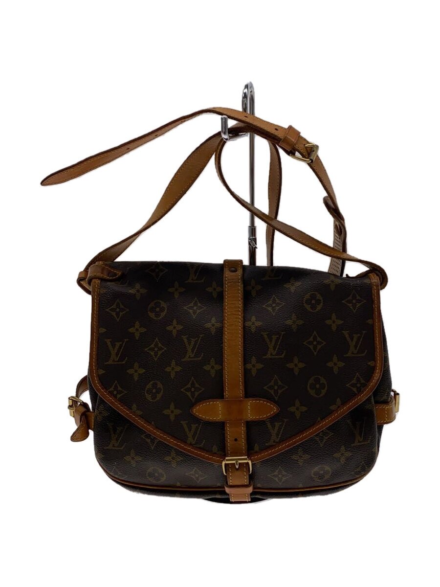 【中古】LOUIS VUITTON◆1)ソミュール30_モノグラム・キャンバス_BRW/PVC/BRW【バッグ】|2nd STREET 店