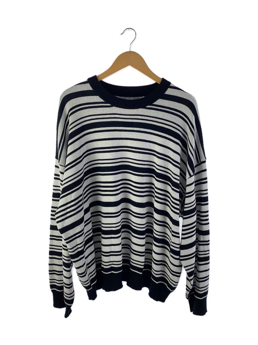 【中古】VICTIM◆BIG BORDER KNIT/L/コットン/BLK/ボーダー/VTM-23-N-017【メンズウェア】|2nd STREET 店