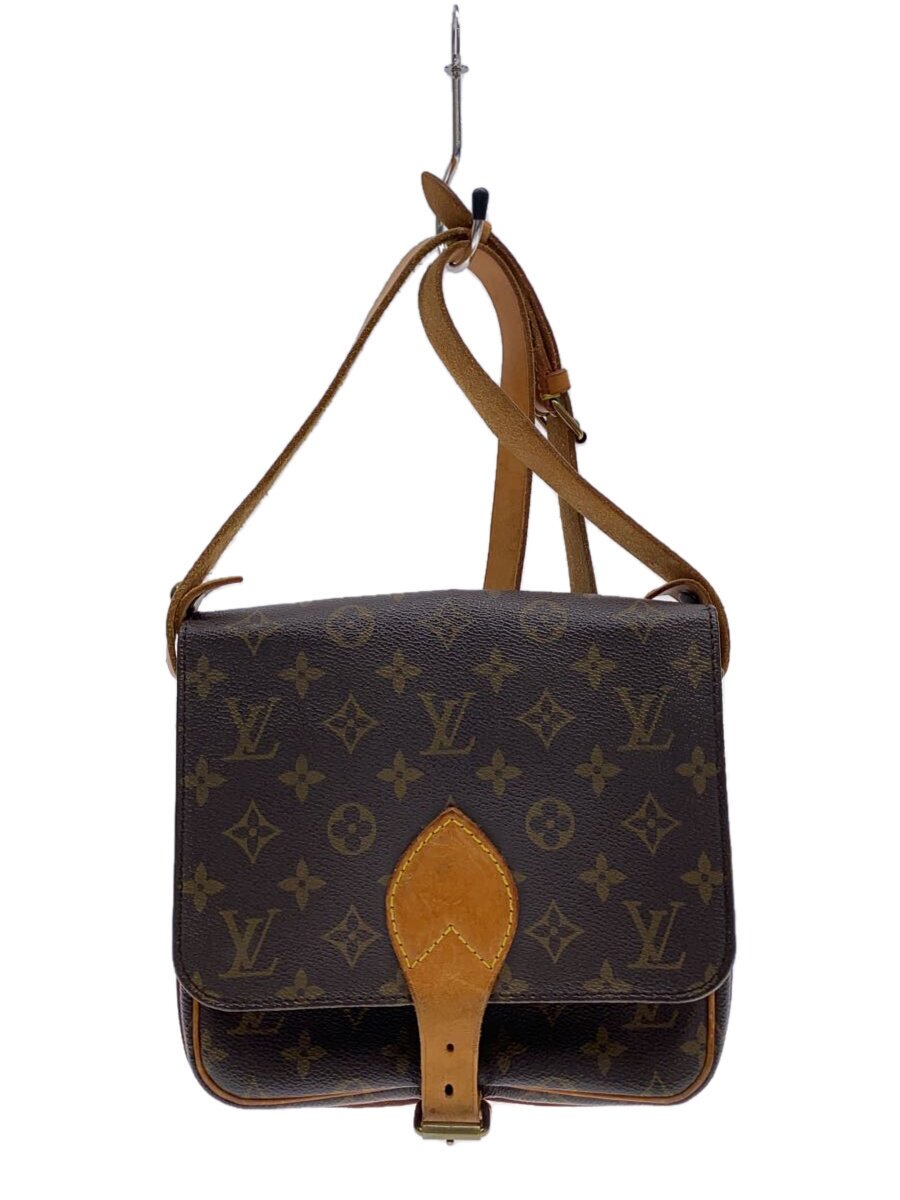 【中古】LOUIS VUITTON◆カルトシエール_モノグラム_BRW/ショルダーバッグ//BRW/総柄/M51253【御徒面子】