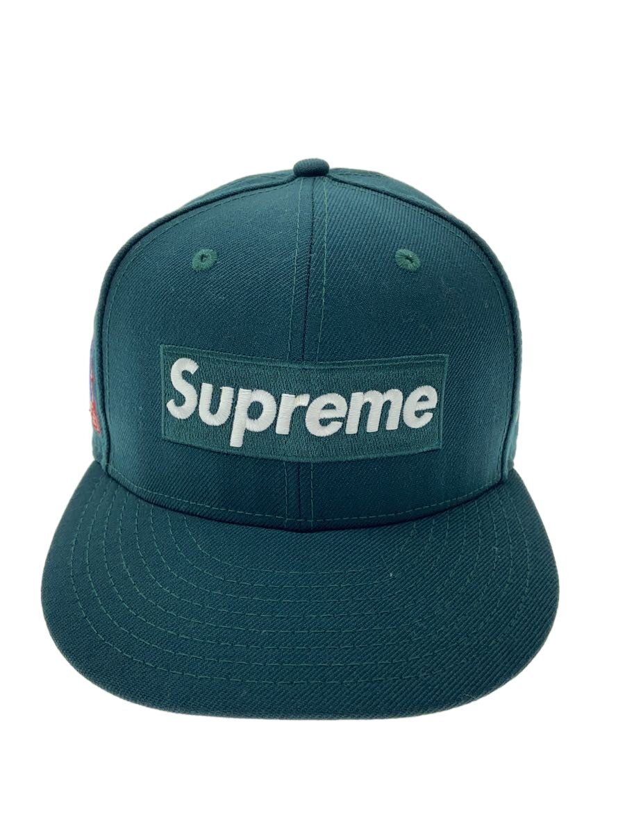 【中古】Supreme◆World Famous Box Logo New era/旗がしら/7 3/8/羊毛/GRN/無地/メンズ//【服飾雑貨他】