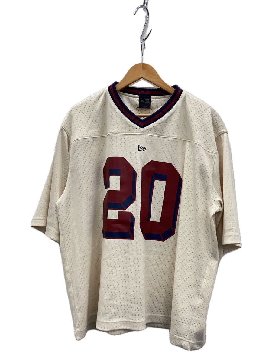 【中古】NEW ERA◆蹴球プルオーバー/カットソー/L/ポリエステル/CRM【メンズウェア】