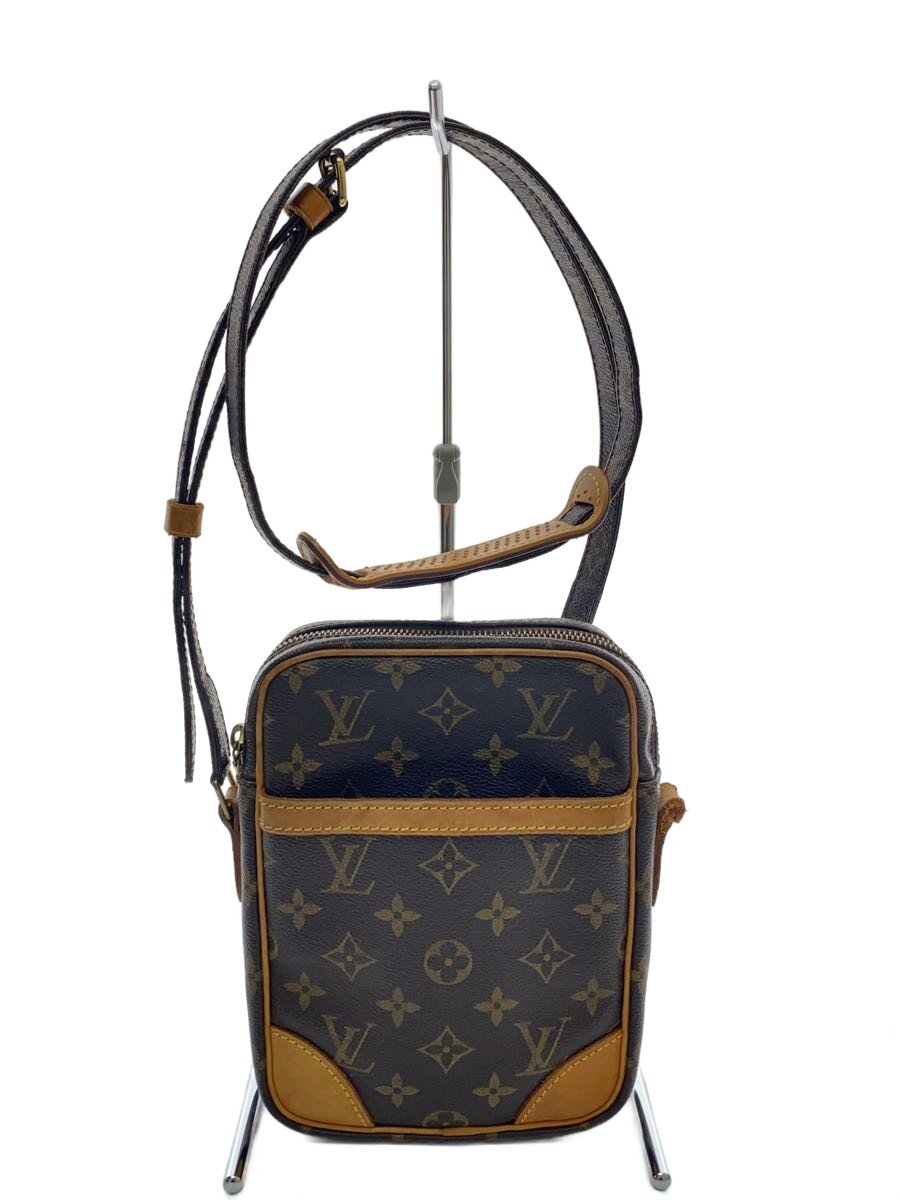 【中古】LOUIS VUITTON◆2)ダヌーブ_モノグラム・帆布_BRW/PVC赤銅色//【御徒面子】