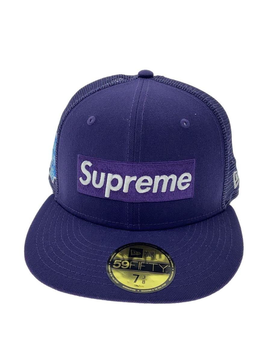 【中古】Supreme◆24SS/Box Logo Mesh Back New Era//7 3/8/ポリエステル/PUP/無地/メンズ//【服飾雑貨他】
