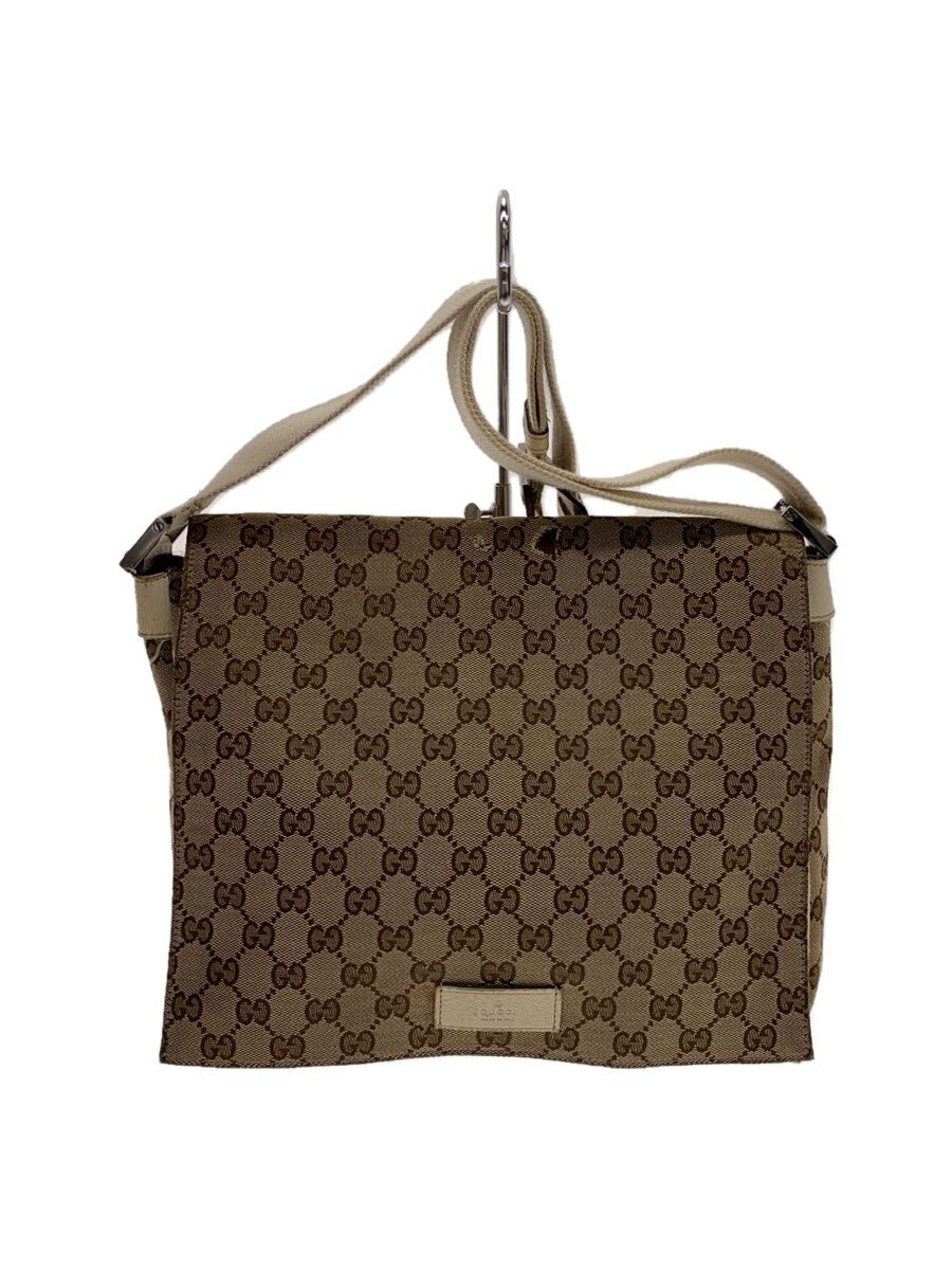 【中古】GUCCI◆ショルダーバッグ_GGキャンバス_キャンバス_ベージュ/キャンバス/BEG【バッグ】｜2ｎｄ STREET 店