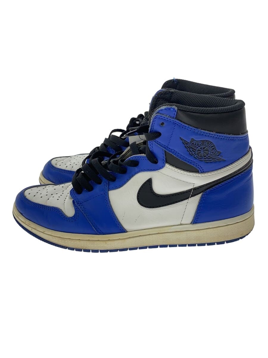 【中古】NIKE◆AIR JORDAN 1 RETRO HIGH OG/エアジョーダン1レトロハイ/青色/27.5糎/BLU【シューズ】