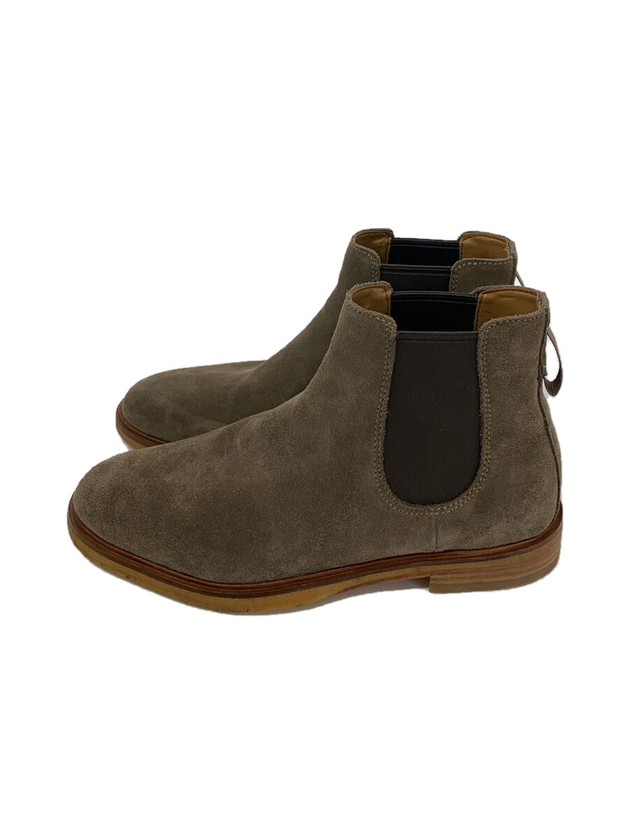 【中古】Clarks◆ブーツ/US8.5/CML/なめし革/CLARKDALE GOBI【シューズ】