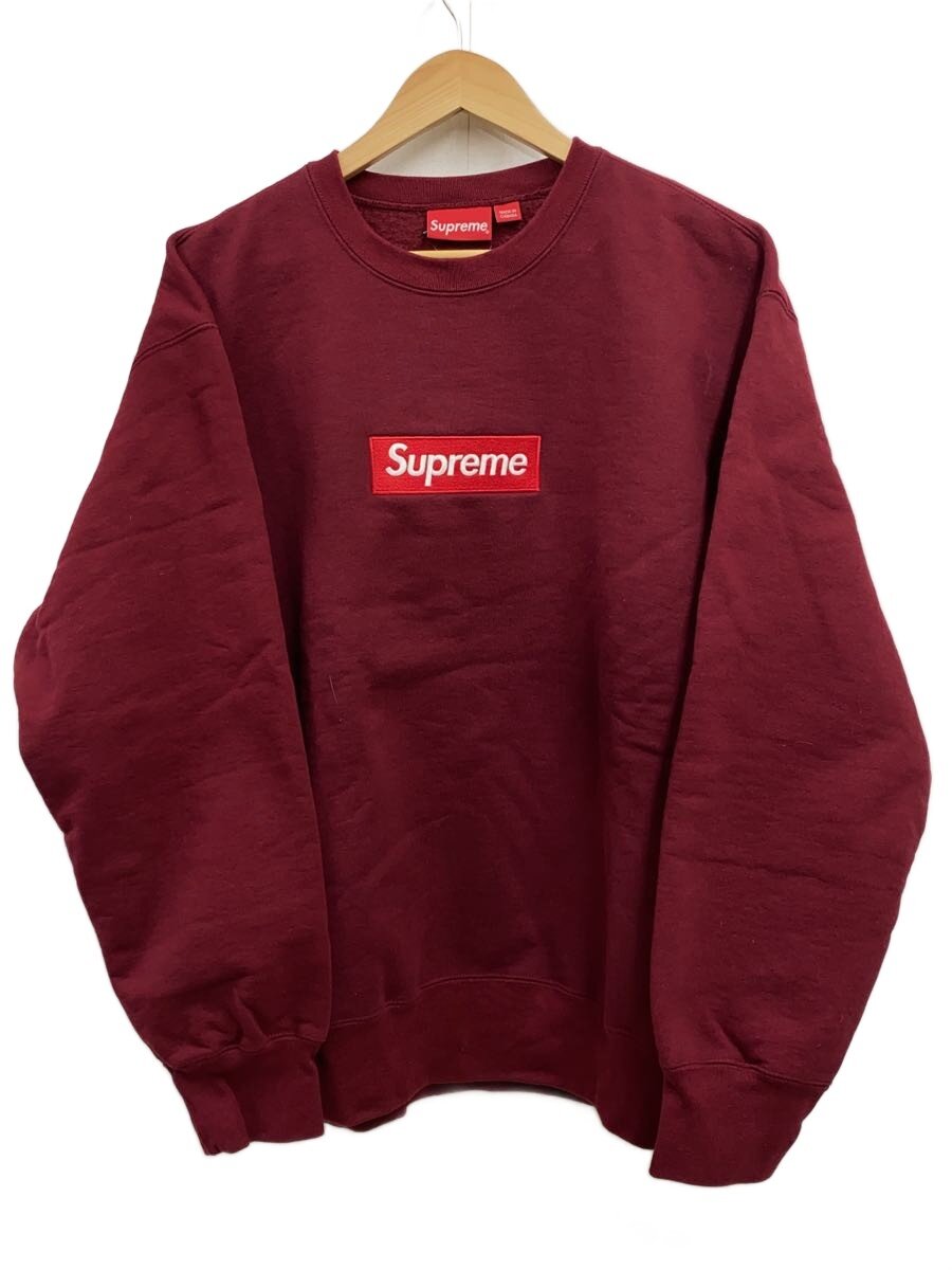 【中古】Supreme◆22AW/BOX LOGO/汗水/L/綿織物/BRD/無地【メンズウェア】