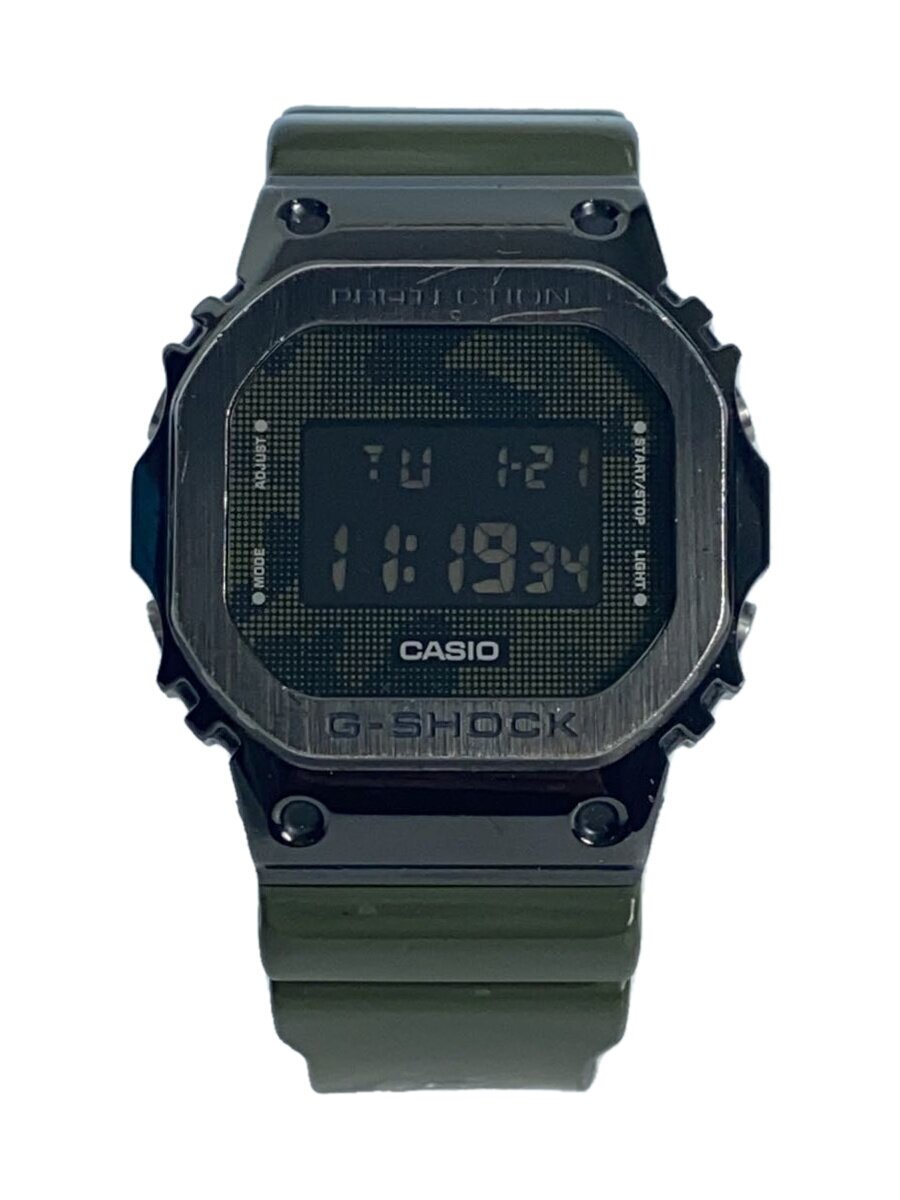【中古】CASIO◆石英ウオッチ・G-SHOCK/デジタル/BLK/KHK//【服飾雑貨他】
